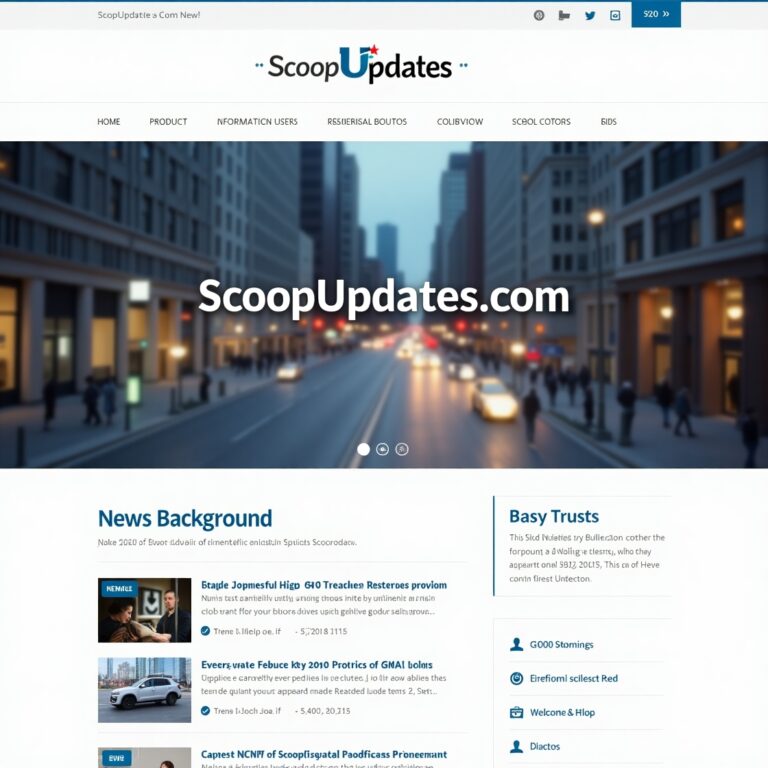 ScoopUpdates.com: Your Destination for Trending News and Updates