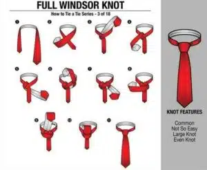 how to tie a tie double windsor